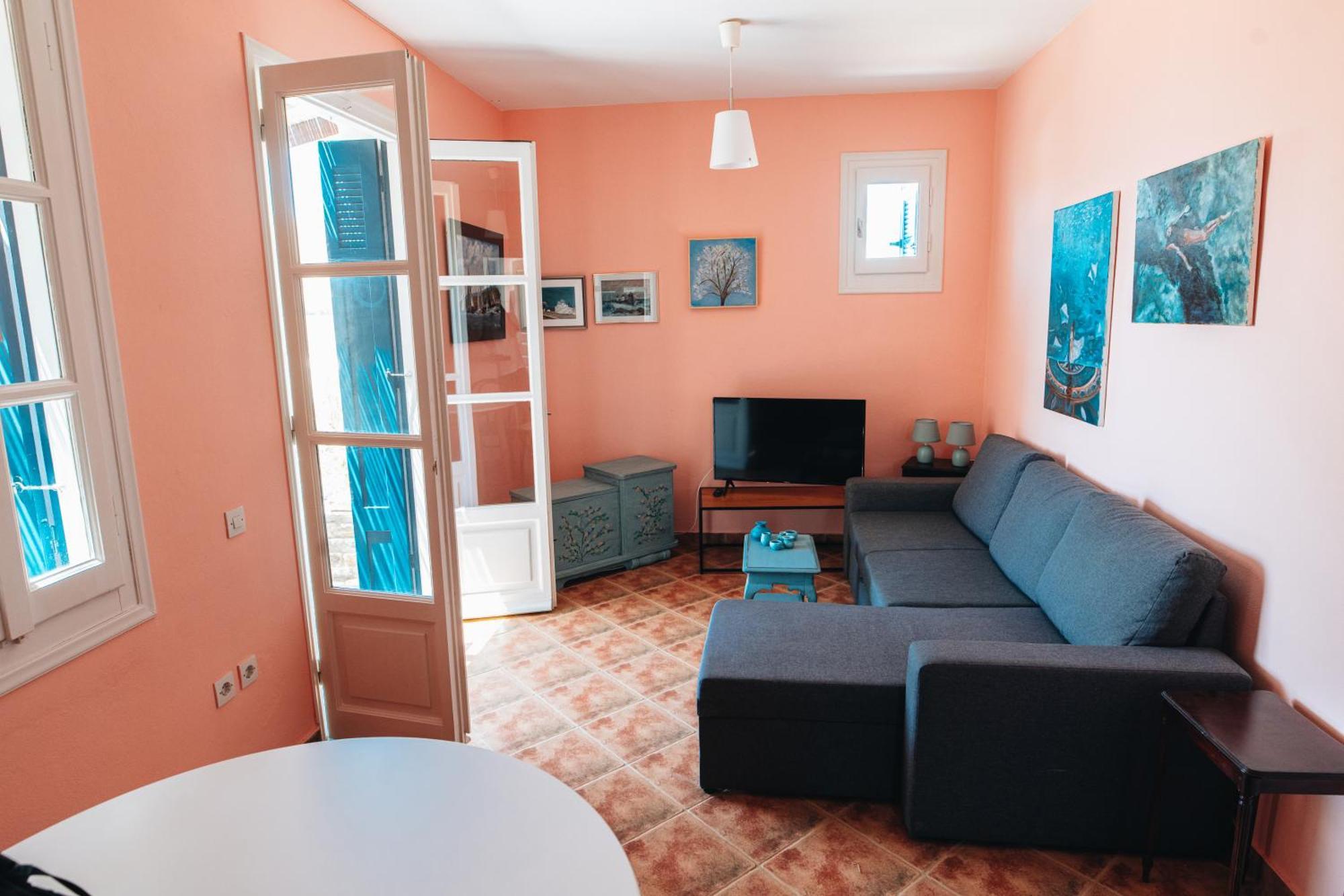 Villa Il Paradiso Andros Gavrio Rom bilde